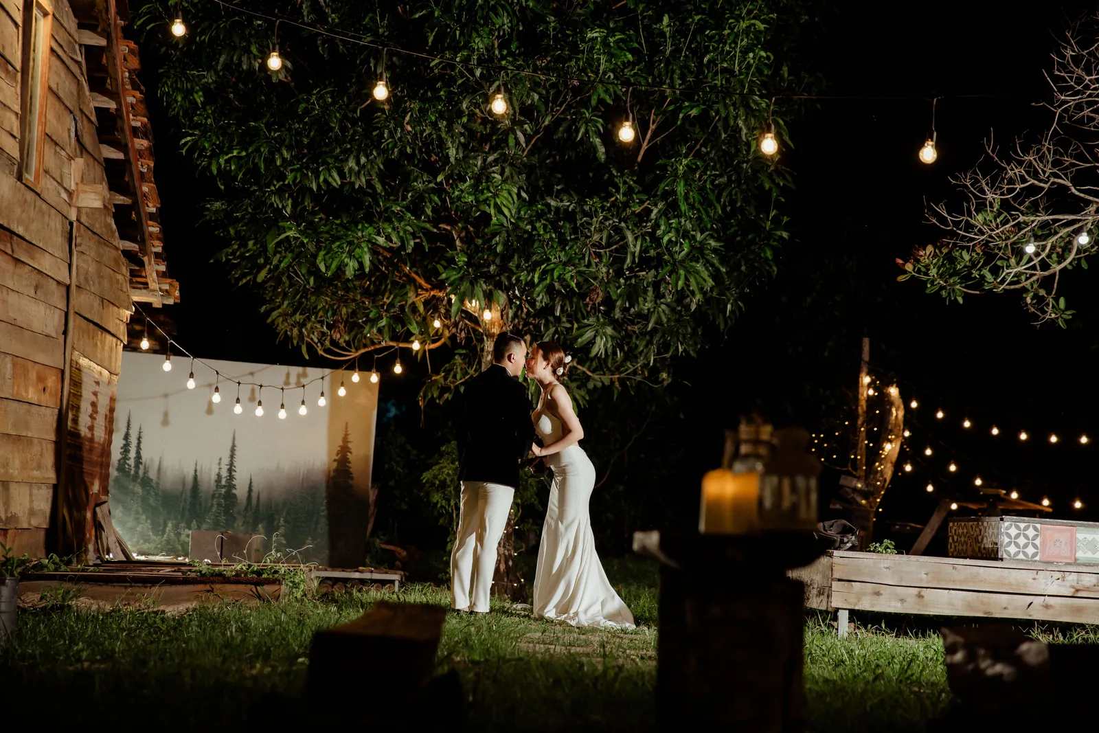 Pareja en una celebración de matrimonio